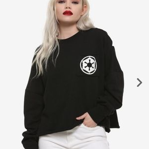✨ Hot Topic Star Wars Empire Strikes Back Crop Sweatshirt